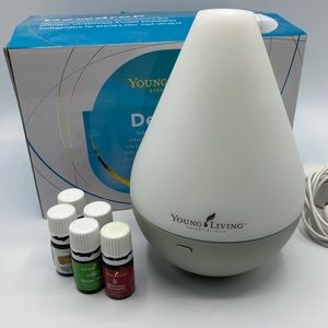 Young Living Dewdrop Difuser + Essential Oils